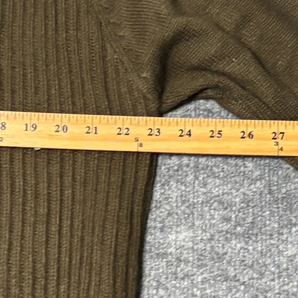 Weatherproof Vintage Mens XL Military Olive Shawl Collar Toggle Pullover Sweater